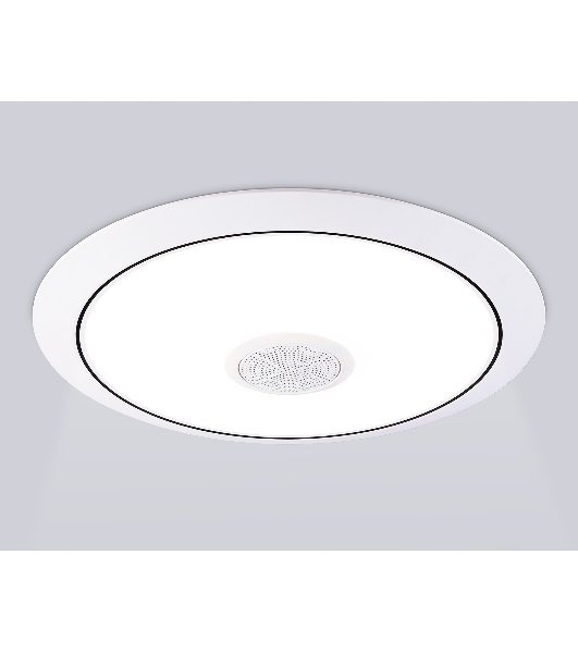 Музыкальный светодиодный светильник Ambrella light FZ720 WH белый IP20 52W 3000-6500K+RGB Music 450*65 (ПДУ ИК)
