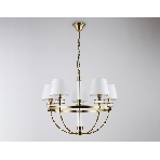Люстра Ambrella light LH71251/5 BS/WH латунь/белый E14/5 max 40W D700*990, фото4