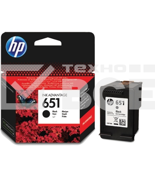 Картридж струйный HP 651 C2P10AE черный для HP DJ IA5575e (600стр.)