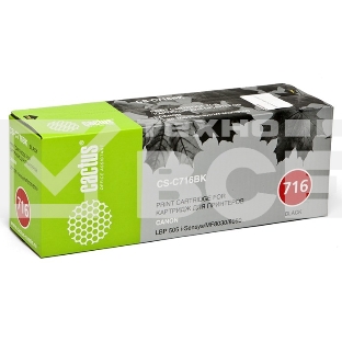 Картридж лазерный Cactus CS-C716BK черный (2300 стр.) для Canon i-Sensys MF8030/MF8030cn/MF8050/LBP 5050