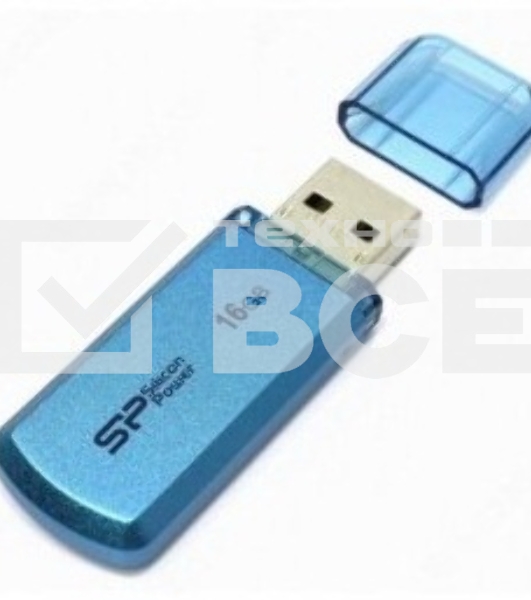 Флеш диск Silicon Power 16Gb Helios 101 SP016GBUF2101V1B USB2.0 синий
