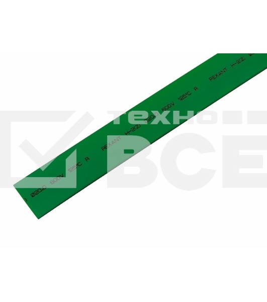 Трубка термоусадочная 20.0/10.0 1м зел. Rexant 22-0003