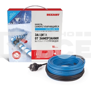 Греющий саморегулирующийся кабель на трубу 15MSR-PB 4M (4м/60Вт) Rexant