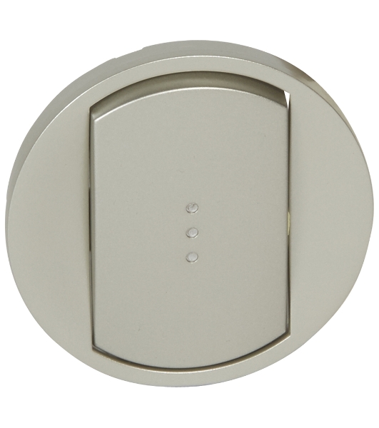 Лицевая панель для выключателя с индикацией титан