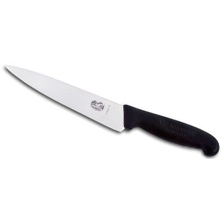 Нож кухонный Victorinox Fibrox (5.2003.15) стальной разделочный лезв.150мм прямая заточка черный блистер