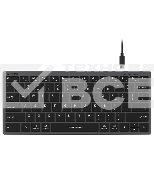 Клавиатура A4Tech Fstyler FX51 проводная, USB, серый