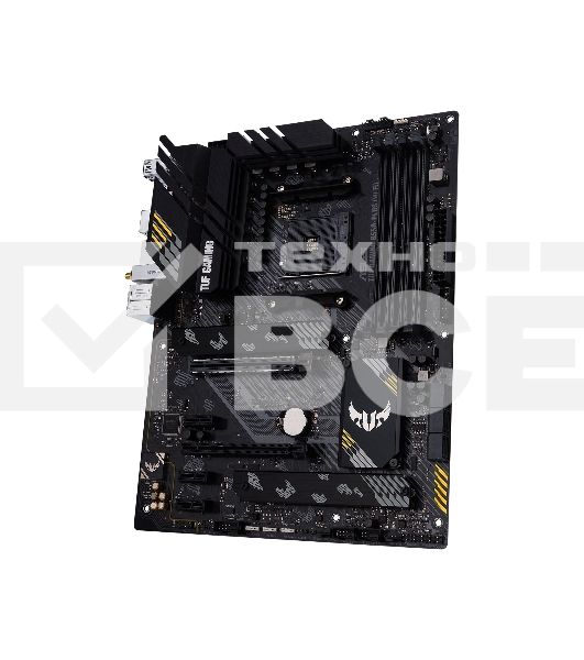 Материнская плата ASUS TUF GAMING B550-PLUS WIFI II, AM4, AMD B550, 4xDDR4, 6xSATA, 2xM.2, 1xPCI-E 3.0 x16, 1xPCI-E 4.0 x16, 3xPCI-E x1, 1xDP, 1xHDMI, 1x 2.5Gb LAN, 2xUSB-A 3.2 Gen 1, 1xUSB-A 3.2 Gen 2, 1xUSB-C 3.2 Gen 2, 3x3.5 мм, 7.1, ATX