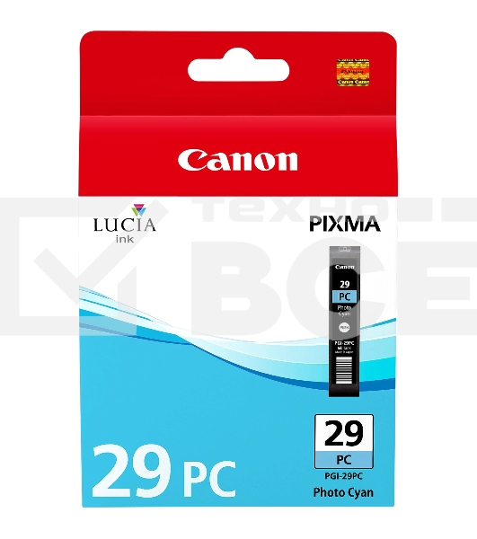 Картридж струйный Canon PGI-29PC (4876B001) фото голубой (36 мл) для Canon Pixma Pro 1