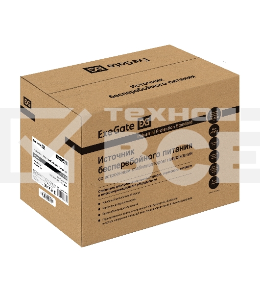 Комплект Источник бесперебойного питания EX295987RUS + батарея 65Aч EX282980RUS 2шт (инвертор, синус, для котла) ExeGate SineTower SZ-1000.LCD.AVR.2SH.1C13.USB <1000VA/800W, чистый синусоида, LCD дисплей, AVR, 2*Schuko+1*C13, USB, линейно-интерактивный, B