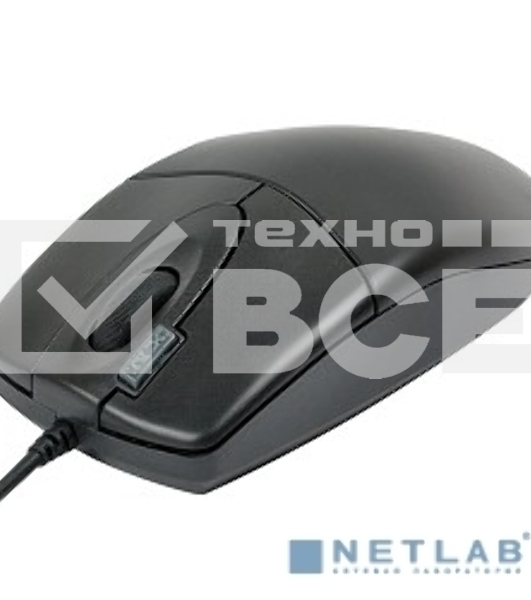 Мышь проводная A4Tech OP-620D черный, 1000 dpi, USB, кнопки - 4