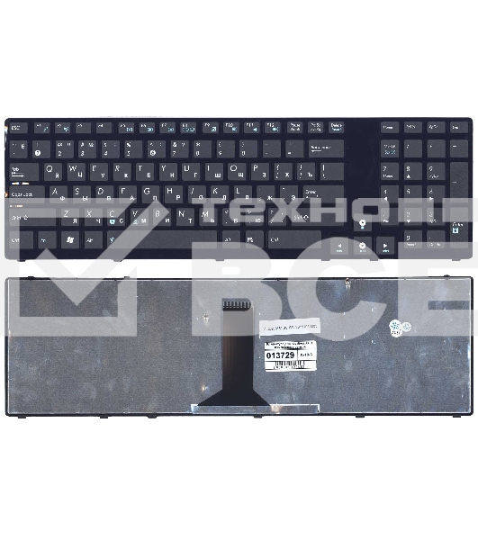 Клавиатура для ноутбука Asus K95 черная с рамкой