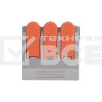 Универсальная клемма Rexant СМК 222-613/221-613, 3-проводная серая 0,5-4/6 мм² (25 шт/уп), фото6