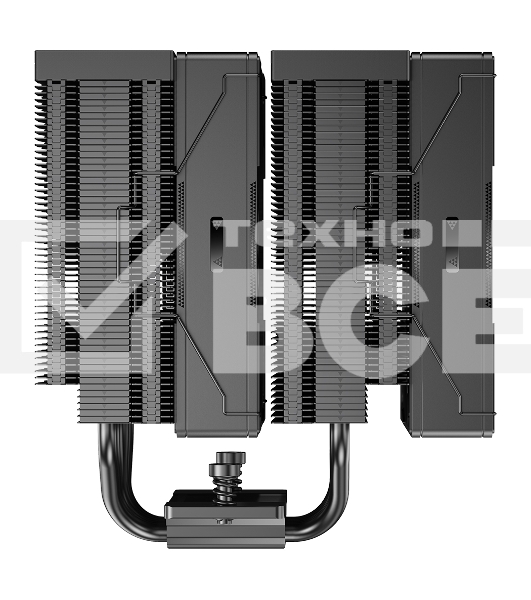 Кулер для процессора PCCooler RZ620 BK (260W, 4-pin PWM, 157.5mm, Al/Cu, 6x6mm, 1x120mm, 86.73CFM, 32dBA, 2200RPM, S: 1851/1700/1200/115X, AM5/AM4, black)
