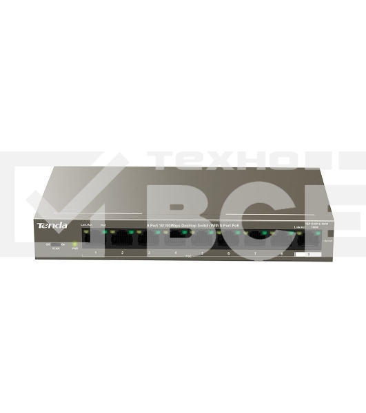 Коммутатор 9PORT 10/100M POE TEF1109P-8-102W TENDA