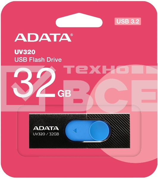 Флеш диск ADATA 32GB AUV320-32G-RBKBL BL\BLUE