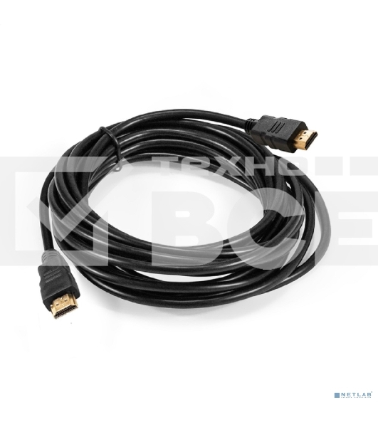 Кабель HDMI ExeGate EX-CC-HDMI-4.5 (19M/19M, 4,5м, v1.4b, позолоченные контакты)