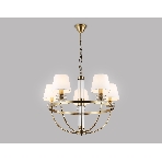 Люстра Ambrella light LH71251/5 BS/WH латунь/белый E14/5 max 40W D700*990, фото3