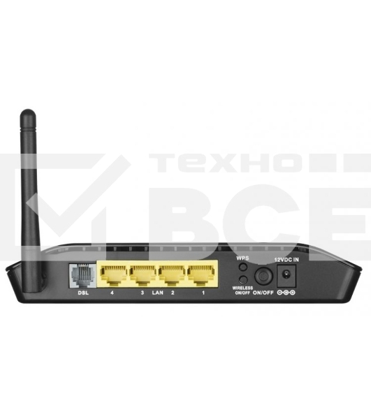 Маршрутизатор D-Link DSL-2640U/RB/U2B Беспроводной маршрутизатор ADSL2+ (Annex B) с поддержкой Ethernet WAN