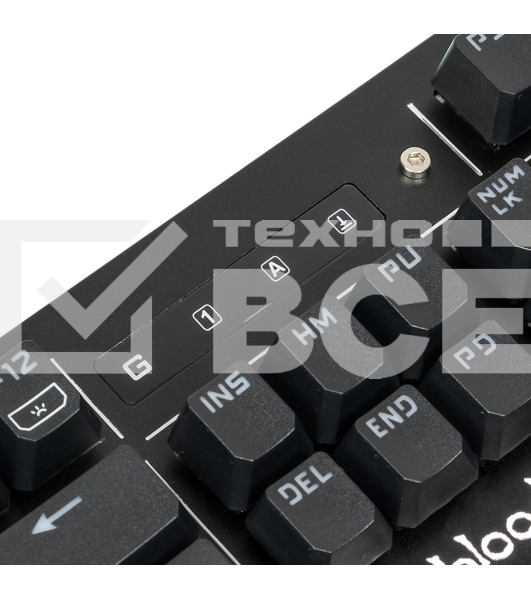 Клавиатура A4 B975 механическая черный USB Gamer LED (подставка для запястий)