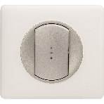 Лицевая панель для выключателя с индикацией титан, фото2