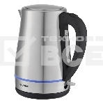 Чайник электрический Hyundai HYK-S3020 1.7л. 2200Вт серебристый матовый/черный (корпус: металл), фото2