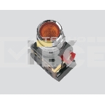 Кнопка ABLF-22 красный d22мм неон/240В 1з+1р IEK, фото3