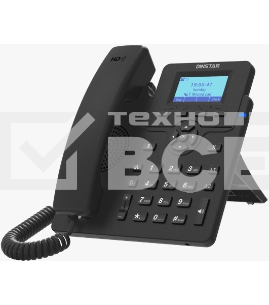 Телефон IP Dinstar C60UP черный
