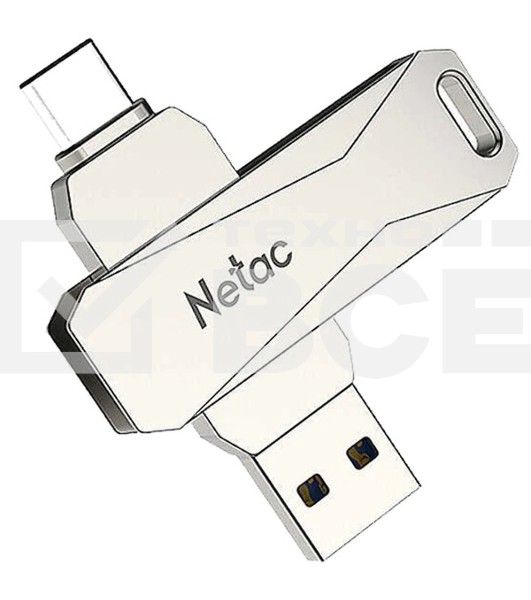 Флеш диск USB Drive Netac U782C NT03U782C-032G-30PN dual USB3.0+TypeC 32GB, retail version
