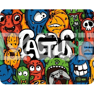 Коврик для мыши Cactus Colorful Cacti 400x300x3мм (CS-MP-PRO07XL)