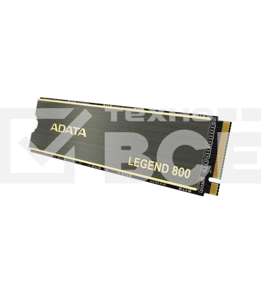 Накопитель SSD ADATA LEGEND 800, 1Tb, PCIe 4.0 x4, M.2 2280, NVMe, R/W 3500/2200, с радиатором
