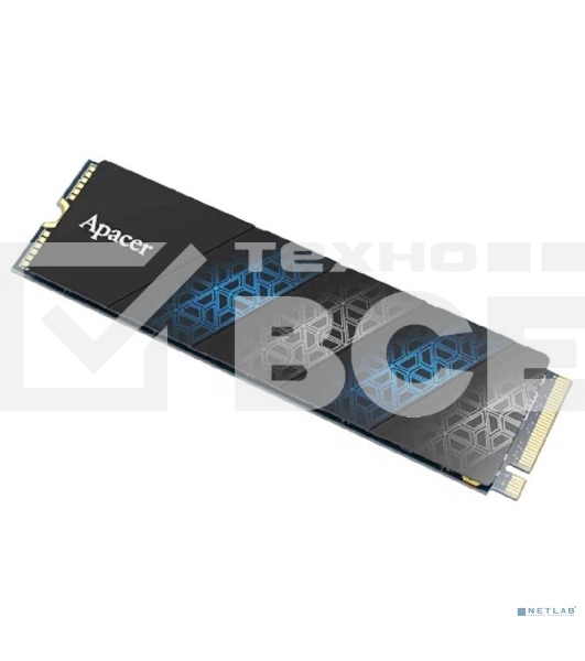 Накопитель SSD Apacer AS2280P4U PRO, 512Gb, PCIe 3.0 x4, M.2 2280, NVMe, R/W 3500/2300, с радиатором