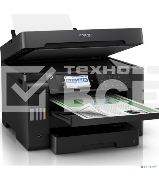 МФУ струйный Epson L15150, (A3, ADF, duplex, 35 стр./мин., Ethernet, Wi-Fi черный)