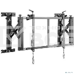 Настенное крепление для видеостен Wize Pro VW50 черный, для 45'-50', Max VESA 600x400 мм, до 70 кг, расстояние от стены 8-27 см, вертикальное/горизонтальное выравнивание, фото 1