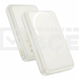Внешний аккумулятор Powerbank HOCO J141 Grace с быстрой беспроводной зарядкой (магнитный), белый