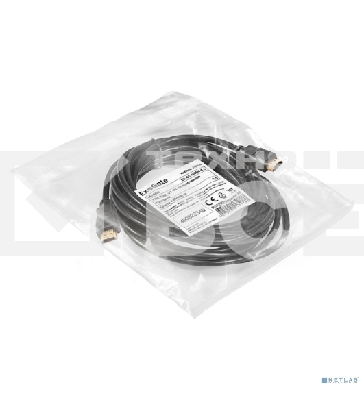 Кабель HDMI ExeGate EX-CC-HDMI-4.5 (19M/19M, 4,5м, v1.4b, позолоченные контакты)