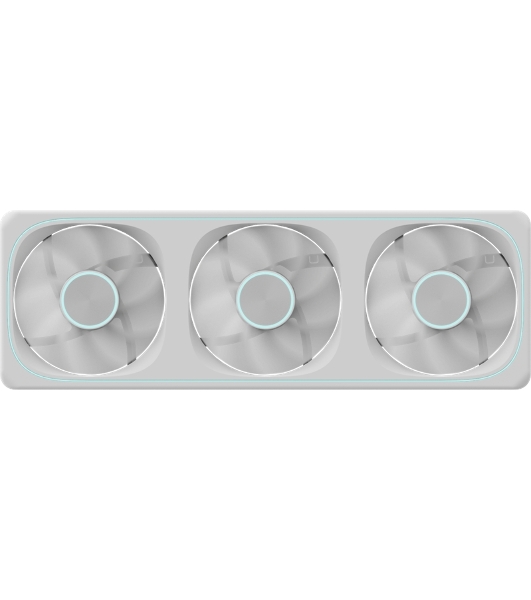 Вентилятор для корпуса Formula Air Fusion 3 Wh ARGb 360х120x28 белый 4-pin 34.95дБ Ret