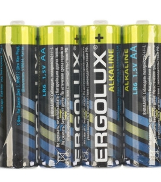 Элемент питания алкалиновый Ergolux LR6 Alkaline BP-24 (уп.24шт)