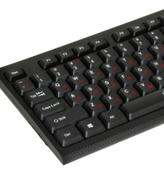 Клавиатура проводная Oklick 120M, USB, черный