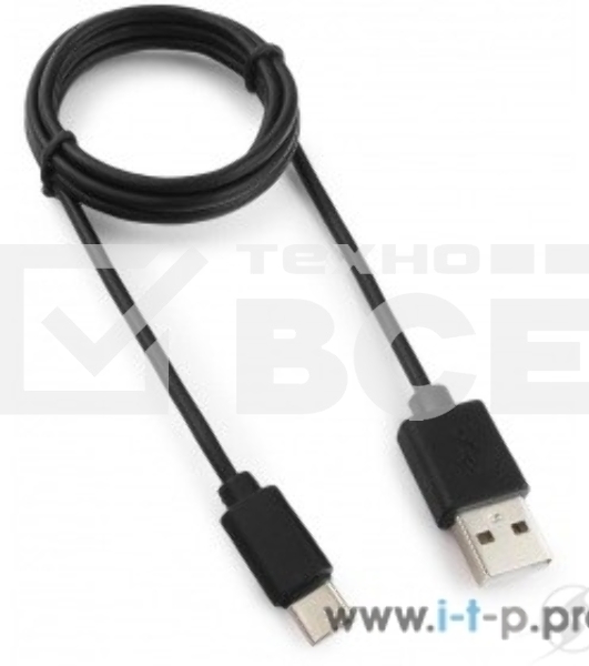 Кабель USB Гарнизон GCC-USB2-AMCM-1M, USB2.0 AM/ USB3.1 Type-C, 1м, пакет