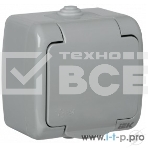 Розетка Iek ERA12-K03-16-54 РСш12-2-А Розетка 1-ая с з/к откр. уст. 16А IP54 AQUATIC, фото2