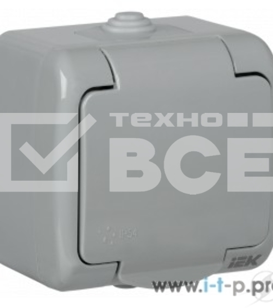 Розетка Iek ERA12-K03-16-54 РСш12-2-А Розетка 1-ая с з/к откр. уст. 16А IP54 AQUATIC