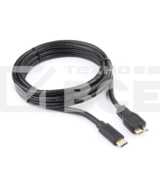 Кабель Cablexpert CCP-USB3-mBMCM-6 USB3.0 microBM/USB3.1TypeC, 1.8м, 