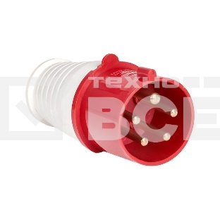 Вилка эл. каб. 32А 3P+E+N 380В IP44 (025) EKF ps-025-32-380