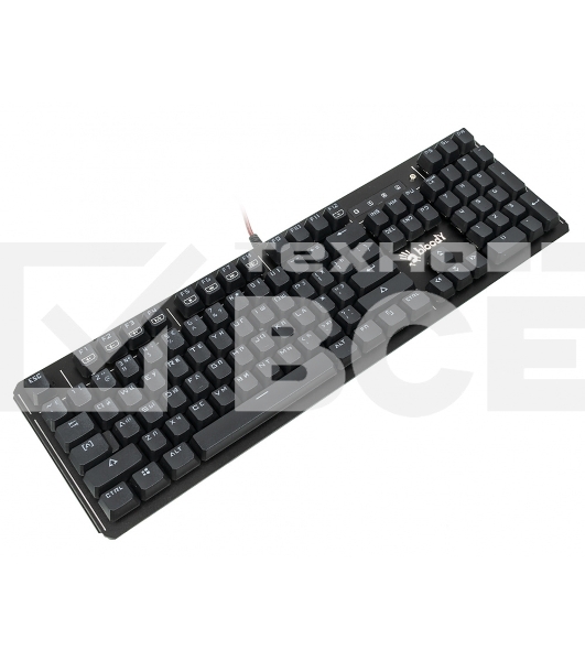 Клавиатура A4 B975 механическая черный USB Gamer LED (подставка для запястий)