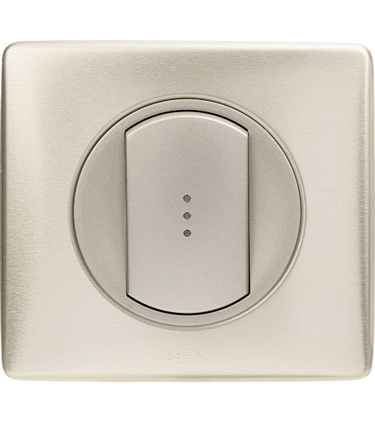 Лицевая панель для выключателя с индикацией титан