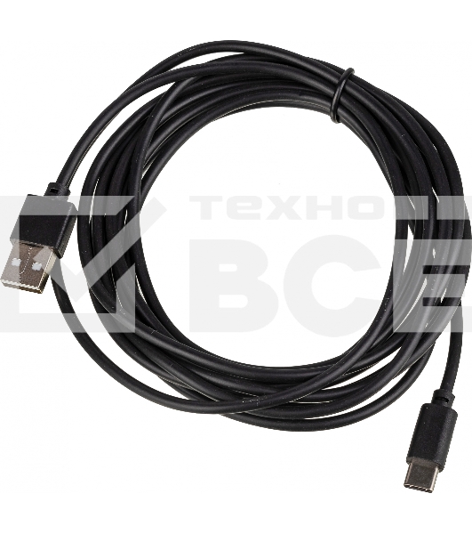 Кабель USB (m)-USB Type-C (m) 3м черный