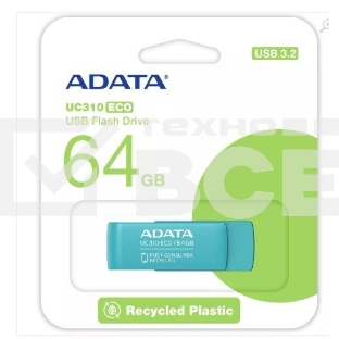 Флеш диск ADATA USB3 64GB GREEN UC310E-64G-RGN