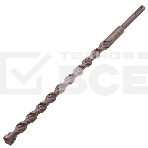 Бур по бетону, двойная спираль, Cobalt W-tip, 16x310 мм, SDS PLUS Denzel, фото4