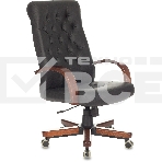 Кресло руководителя Бюрократ T-9928WALNUT/ECO черный, эко.кожа, крестовина металл/дерево, фото18