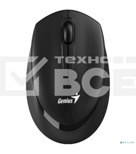Мышь беспроводная Genius NX-7009 черный, 1200 dpi, радиоканал, USB, кнопки - 3